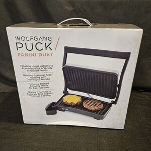 Wolfgang Puck Panini Duet Electric Grill NIB